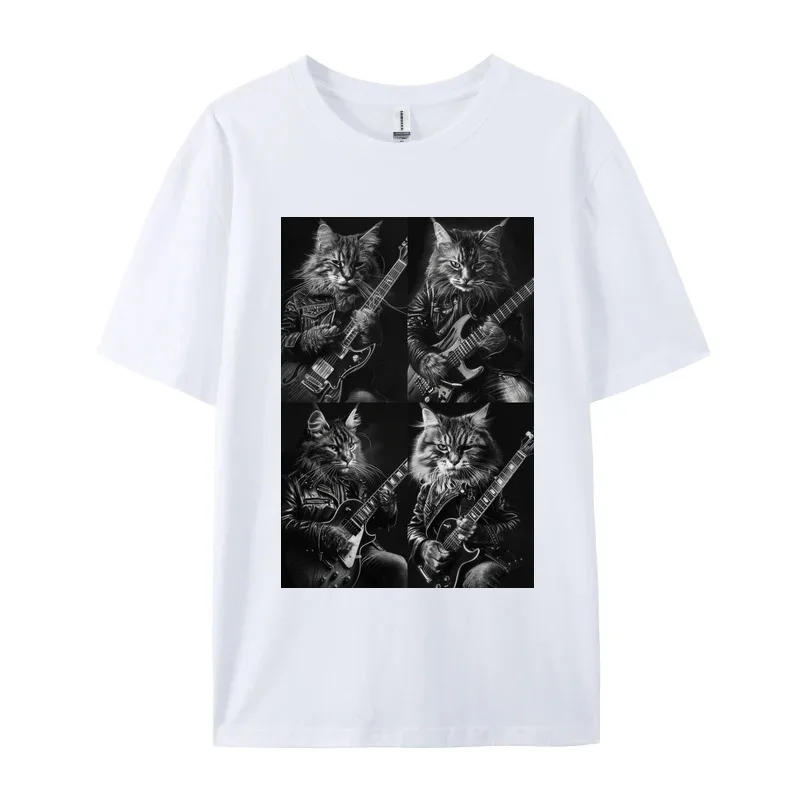 A Cat Wearing A Heavy Metal Men T-shirts Print Tops Shirt 2024 Discount Tee Shirts Combed Cotton Blank T Shirt 100℅ Cotton
A Cat Wearing A Heavy Metal Men T-shirts Print Tops Shirt 2024 Discount Tee Shirts Combed Cotton Blank T Shirt 100℅ Cotton