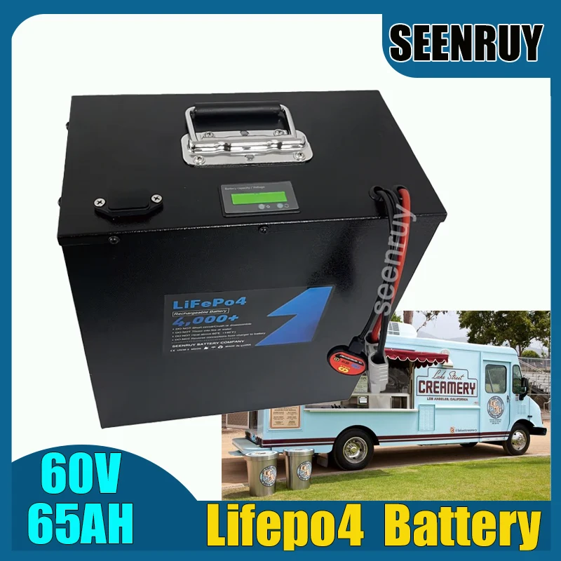LI-IRON 60V 65AH Lifepo4 Батарея Anderson с BMS 50A 80A 100A 120A 150A 200A для тележки для гольфа Food Truck Оточная машина
LI-IRON 60V 65AH Lifepo4 Батарея Anderson с BMS 50A 80A 100A 120A 150A 200A для тележки для гольфа Food Truck Оточная машина