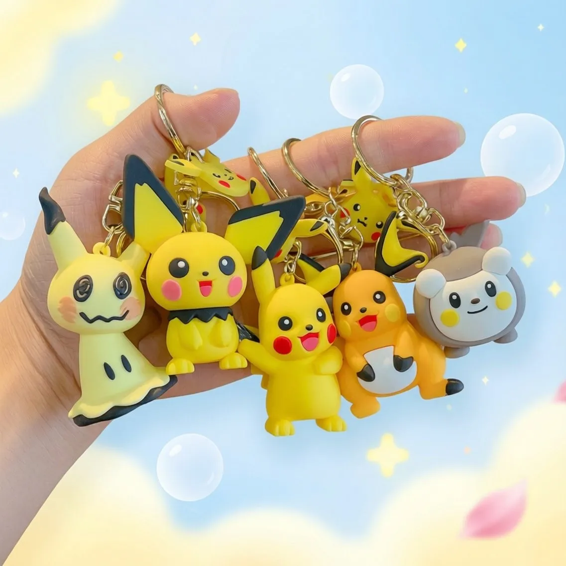 Multiple Styles New Pokemon Anime Pikachu Keychain Kawaii Raichu Girl Suitcase Handbag Pendant Cute Mimikyu Backpack Accessories
Multiple Styles New Pokemon Anime Pikachu Keychain Kawaii Raichu Girl Suitcase Handbag Pendant Cute Mimikyu Backpack Accessories