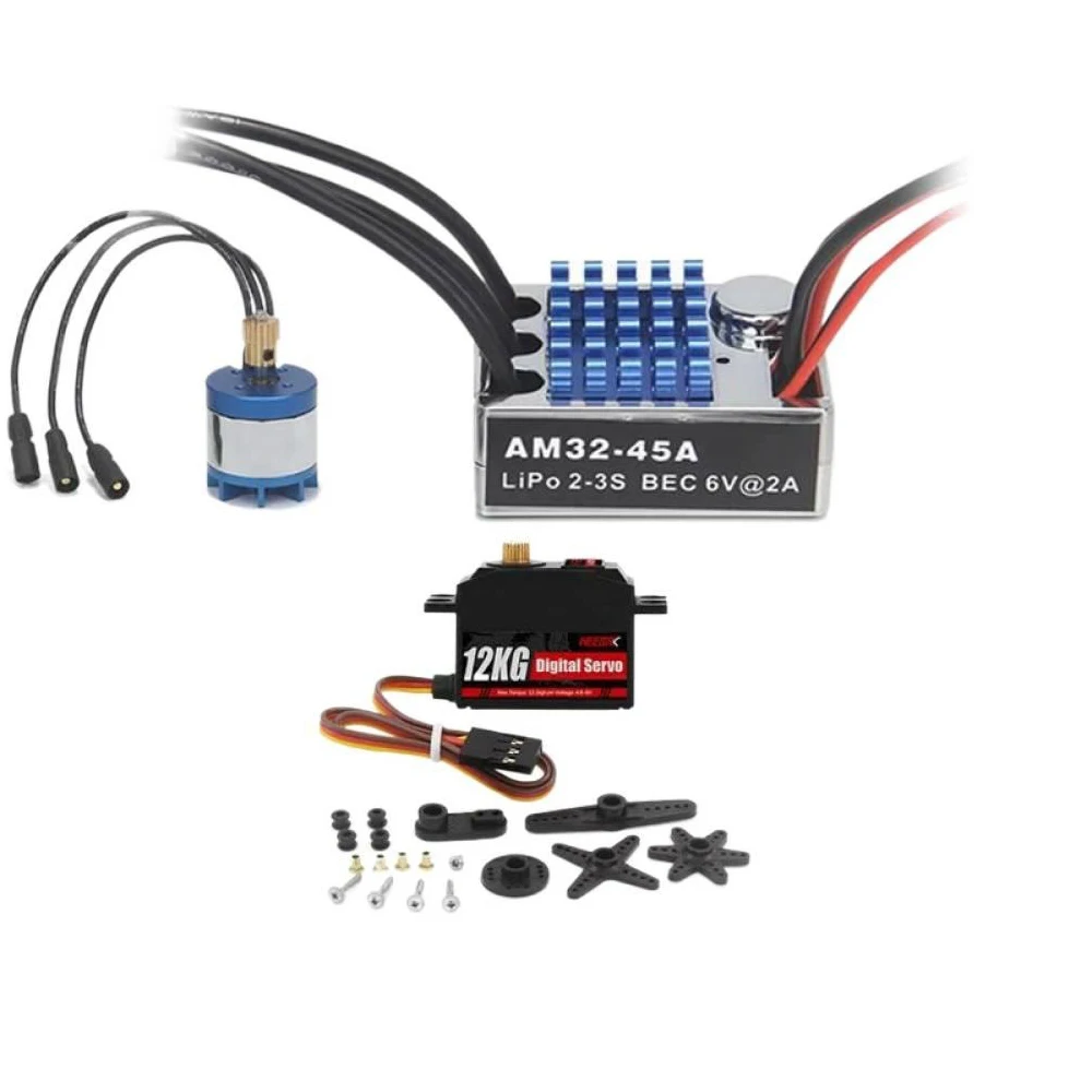 Комплект для модернизации MN128 MN86: Бесколлекторный двигатель с внешним ротором 2830 и регулятор скорости AM32 45A ESC LiPo 2-3S BEC 5V/2A для модификации радиоуправляемых машин
Комплект для модернизации MN128 MN86: Бесколлекторный двигатель с внешним ротором 2830 и регулятор скорости AM32 45A ESC LiPo 2-3S BEC 5V/2A для модификации радиоуправляемых машин