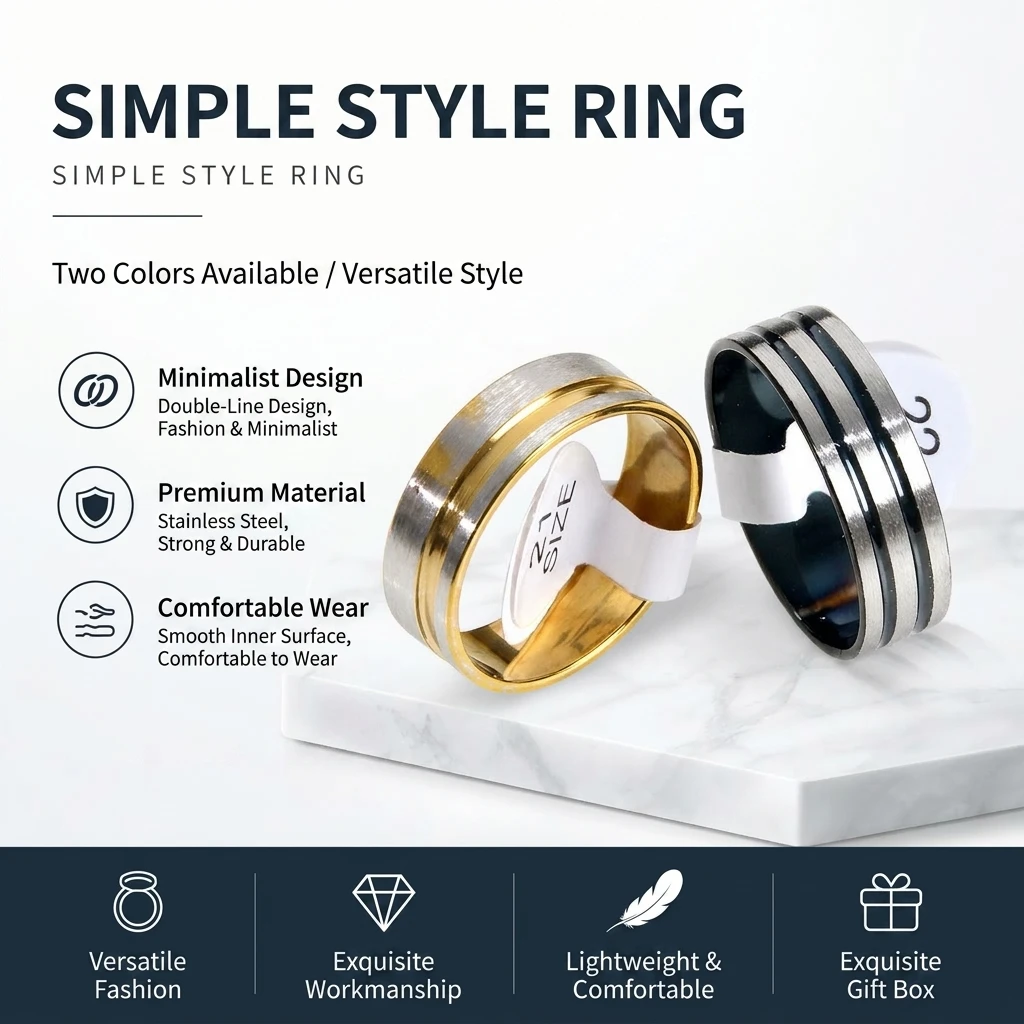 100pcs/Box Mixed Size Rings Bulk Finger Band Ring Stainless Steel Finger Ring Wholesale Men Women Jewelry Luxury Gift Holiday Party Wedding Punk Rings
100pcs/Box Mixed Size Rings Bulk Finger Band Ring Stainless Steel Finger Ring Wholesale Men Women Jewelry Luxury Gift Holiday Party Wedding Punk Rings
