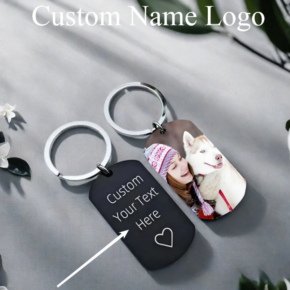 Thickening Stainless Steel Keychain Custom LOGO Name Photo Pendant Motorcycle Car Keyring for Men and Women Key Ring Chain Gift
Thickening Stainless Steel Keychain Custom LOGO Name Photo Pendant Motorcycle Car Keyring for Men and Women Key Ring Chain Gift