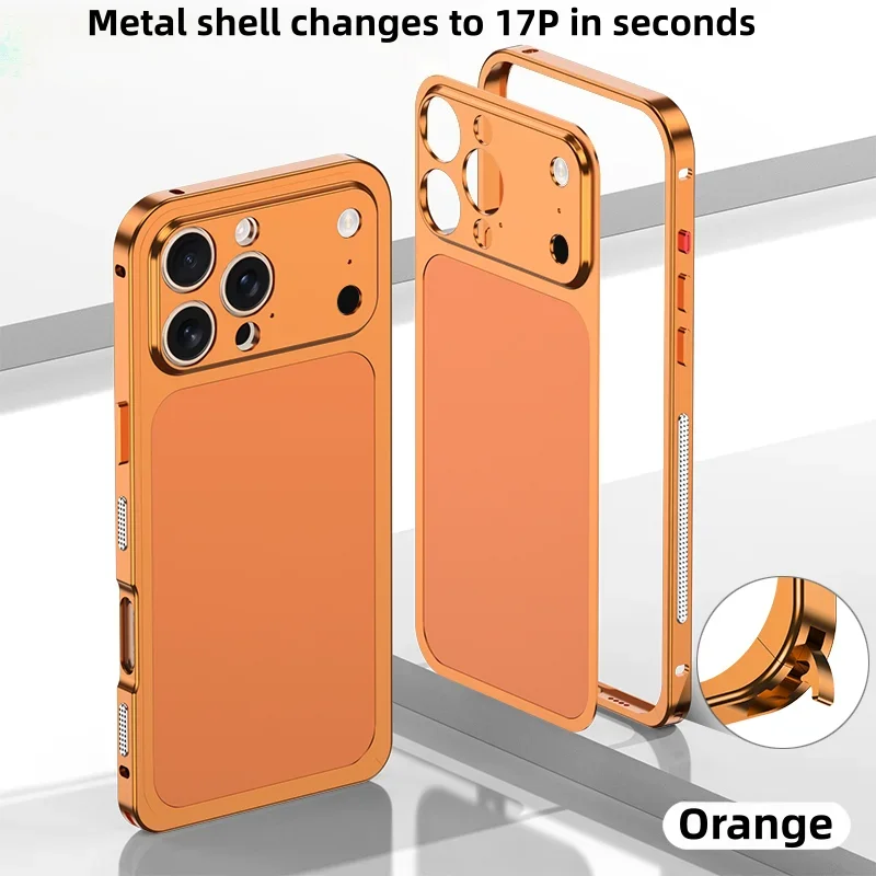 Original Color Alloy Frame Case For 13 15 14 16 Pro/Pro Max Instant Upgrade 17Pro/Pro Max Large Window Backplane Anti-Drop Cover
Original Color Alloy Frame Case For 13 15 14 16 Pro/Pro Max Instant Upgrade 17Pro/Pro Max Large Window Backplane Anti-Drop Cover