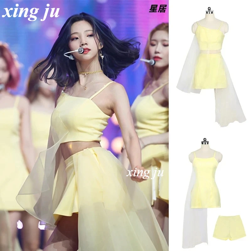 Kpop Women Group Sexy Sling Vest Tops Outfits Korean Concert Fairy Stage Costume Jazz Dancewear Dancer Mesh Dress Kawaii Clothes
Kpop Women Group Sexy Sling Vest Tops Outfits Korean Concert Fairy Stage Costume Jazz Dancewear Dancer Mesh Dress Kawaii Clothes