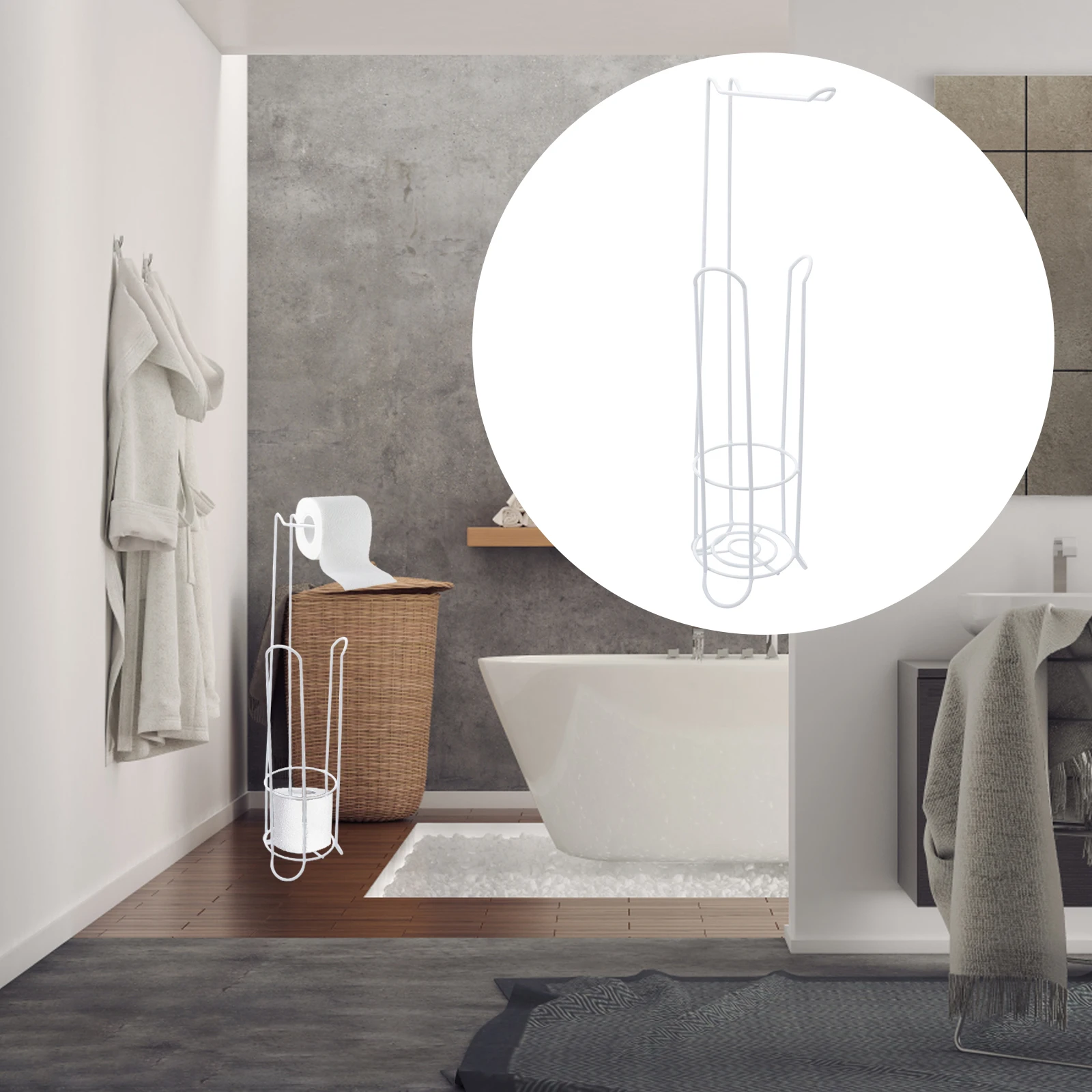 Stainless Paper Roll Holder Tissue Paper Stand Smooth Edges Easy Clean Minimalist Bathroom Toilet Storage
Stainless Paper Roll Holder Tissue Paper Stand Smooth Edges Easy Clean Minimalist Bathroom Toilet Storage