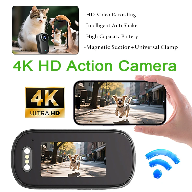 Экшн-камера высокого разрешения 4K, видеорегистратор, Wi-Fi, корпусная камера, спортивная камера на открытом воздухе, умная стабилизация изображения, велосипедная камера
Экшн-камера высокого разрешения 4K, видеорегистратор, Wi-Fi, корпусная камера, спортивная камера на открытом воздухе, умная стабилизация изображения, велосипедная камера