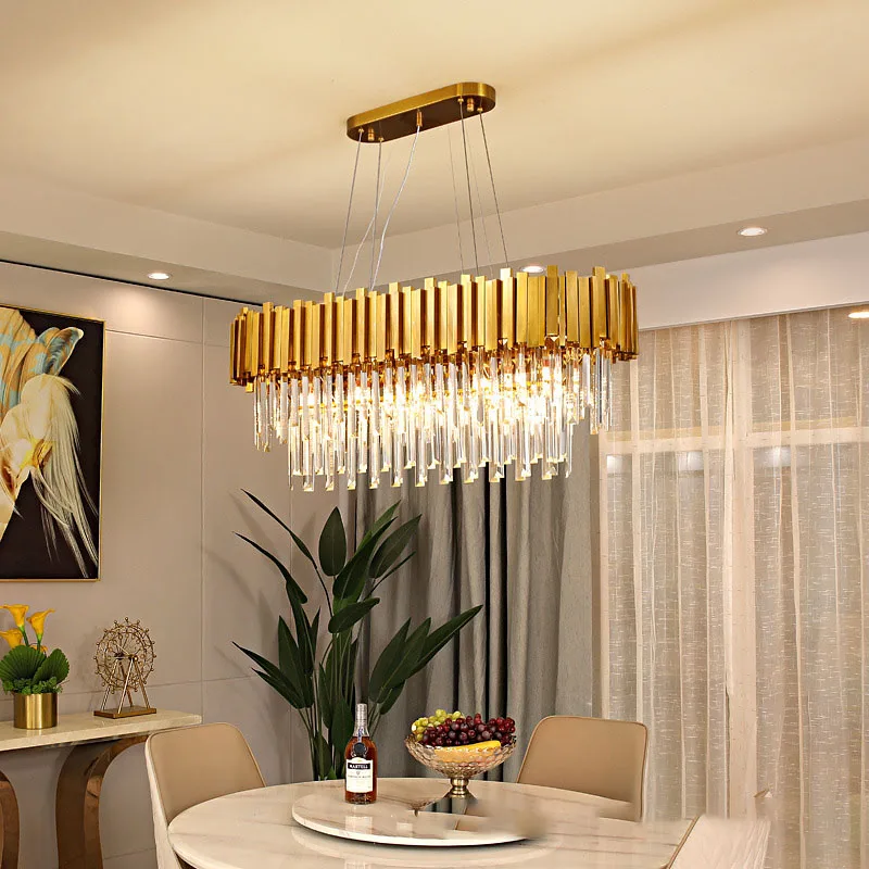 Luxury K9 Crystal Chandelier In Dining Room European Style Villa Restaurant Bedroom Lamps Simple Living Room Pendant Lights
Luxury K9 Crystal Chandelier In Dining Room European Style Villa Restaurant Bedroom Lamps Simple Living Room Pendant Lights