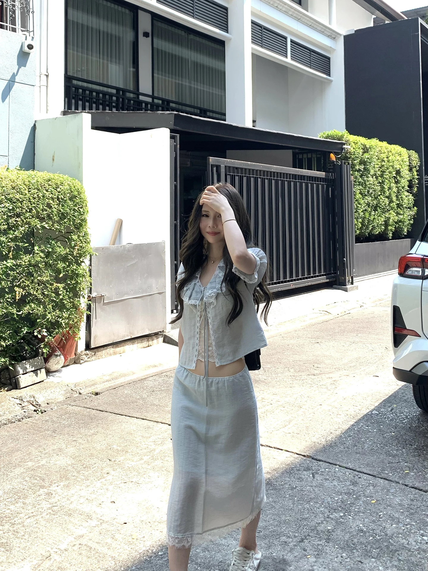 Yellow Zonly Zzpalette Petz Girl V-neck Ruffle Splice Belted Straight Tube Skirt Two-piece Set Spring Fashion Women's Outfit
Yellow Zonly Zzpalette Petz Girl V-neck Ruffle Splice Belted Straight Tube Skirt Two-piece Set Spring Fashion Women's Outfit