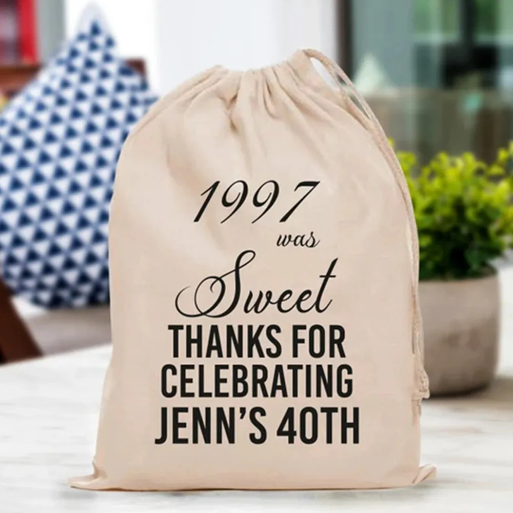 25 PCS Birthday party bag, personalized party favor, 40th birthday, Birthday favor bag, Personalized bag, birthday gift, 40 year
25 PCS Birthday party bag, personalized party favor, 40th birthday, Birthday favor bag, Personalized bag, birthday gift, 40 year