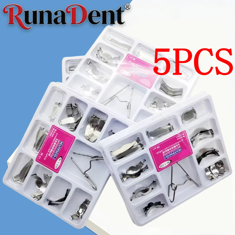 Набор из 5 коробок высококачественных универсальных стоматологических контурных металлических матриц с пружинными клипсами 1330 – незаменимые инструменты для стоматологов
Набор из 5 коробок высококачественных универсальных стоматологических контурных металлических матриц с пружинными клипсами 1330 – незаменимые инструменты для стоматологов