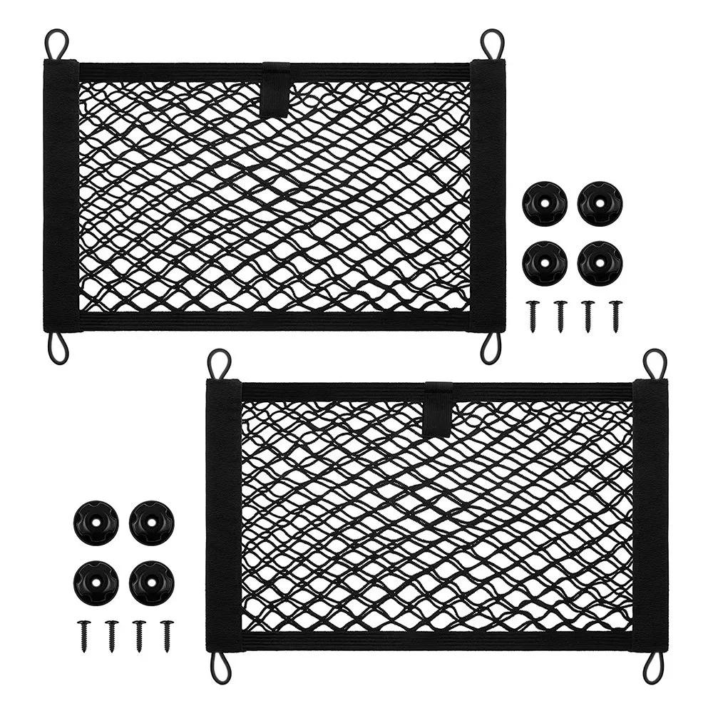2Pcs 45X25CM Car Trunk Net Pocket Car Cargo Storage Bag Car Interior Net Pocket Suitable for Trucks, Cars, SUVs, Boats
2Pcs 45X25CM Car Trunk Net Pocket Car Cargo Storage Bag Car Interior Net Pocket Suitable for Trucks, Cars, SUVs, Boats