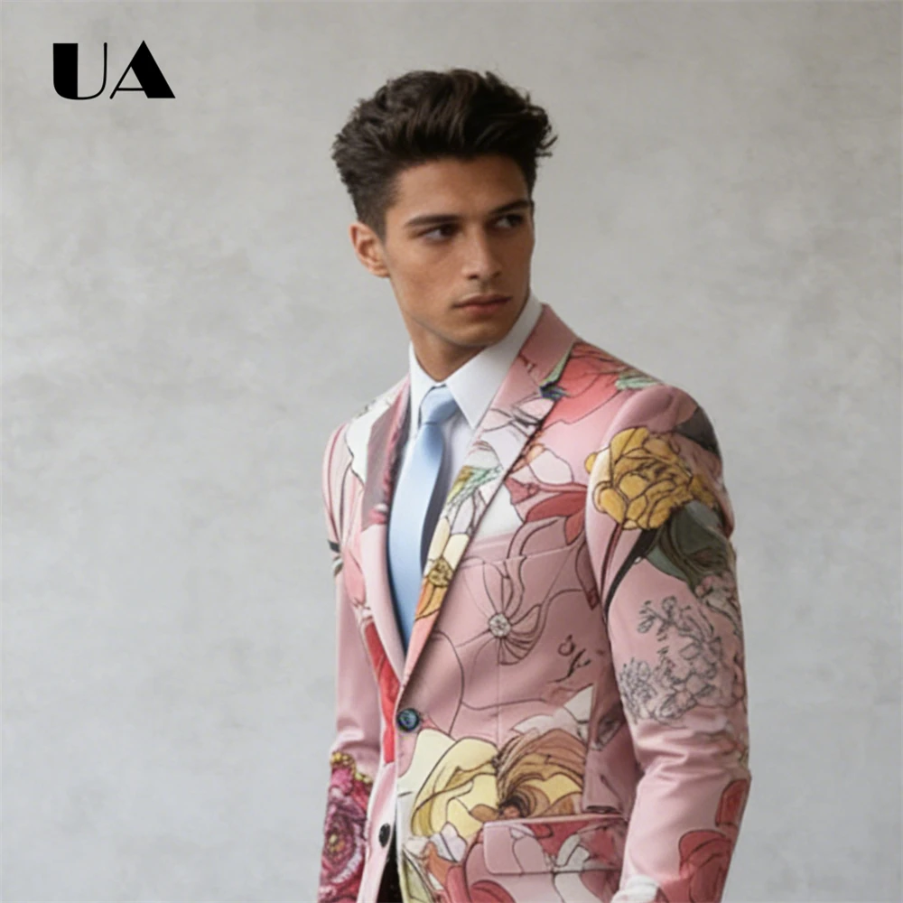 Костюм High Street с цветочным принтом для вечеринок, костюм (куртка + брюки), свадебный костюм для жениха и жениха
Костюм High Street с цветочным принтом для вечеринок, костюм (куртка + брюки), свадебный костюм для жениха и жениха