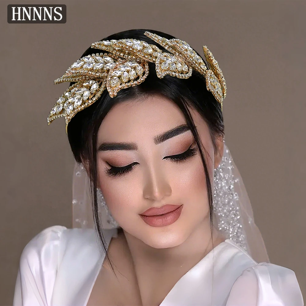 HNNNS Heavy Industry Crystal Headband Handmade Leaf Headdress Luxury Bride Headpiece Trendy Wedding Dress Hair Accessories A354
HNNNS Heavy Industry Crystal Headband Handmade Leaf Headdress Luxury Bride Headpiece Trendy Wedding Dress Hair Accessories A354