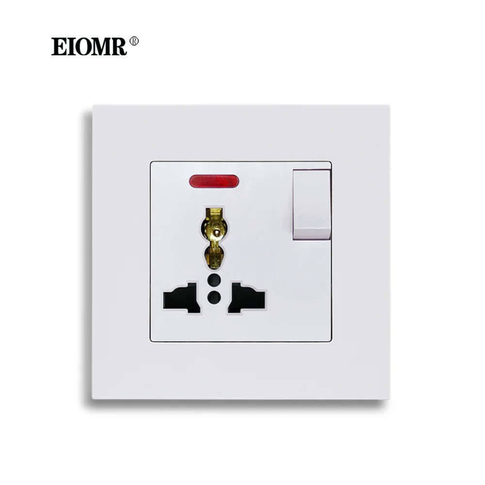 Стандартная универсальная розетка EIOMR для ЕС, Великобритании, 13 а, 110 ~ 250 В переменного тока, многофункциональная Международная розетка с 3 отверстиями, розетка управления переключателем
Стандартная универсальная розетка EIOMR для ЕС, Великобритании, 13 а, 110 ~ 250 В переменного тока, многофункциональная Международная розетка с 3 отверстиями, розетка управления переключателем