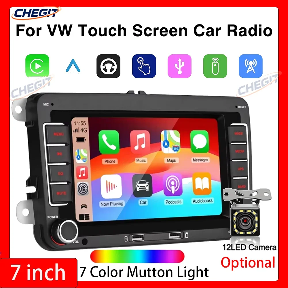 7 Inch Touch Screen Car Multimedia Player For VW 2 Din Wireless CarPlay Android Auto FM RDS Car Radio Stereo CC Skoda Jetta
7 Inch Touch Screen Car Multimedia Player For VW 2 Din Wireless CarPlay Android Auto FM RDS Car Radio Stereo CC Skoda Jetta