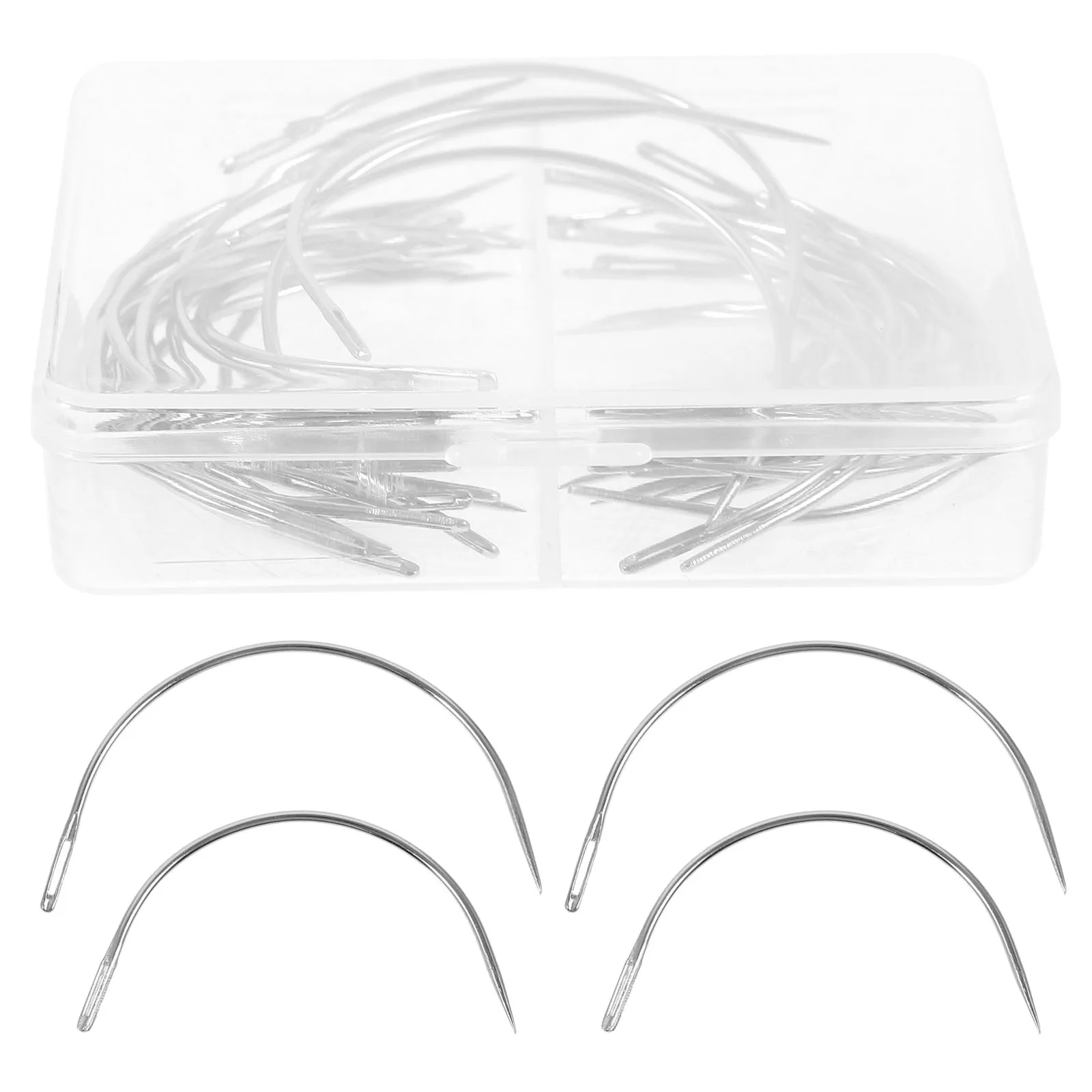 40Pcs Curved Threading Needles C Type Sewing Needle 2 Sizes 2.5 3.5 Inch for Upholstery Carpets Repair
40Pcs Curved Threading Needles C Type Sewing Needle 2 Sizes 2.5 3.5 Inch for Upholstery Carpets Repair