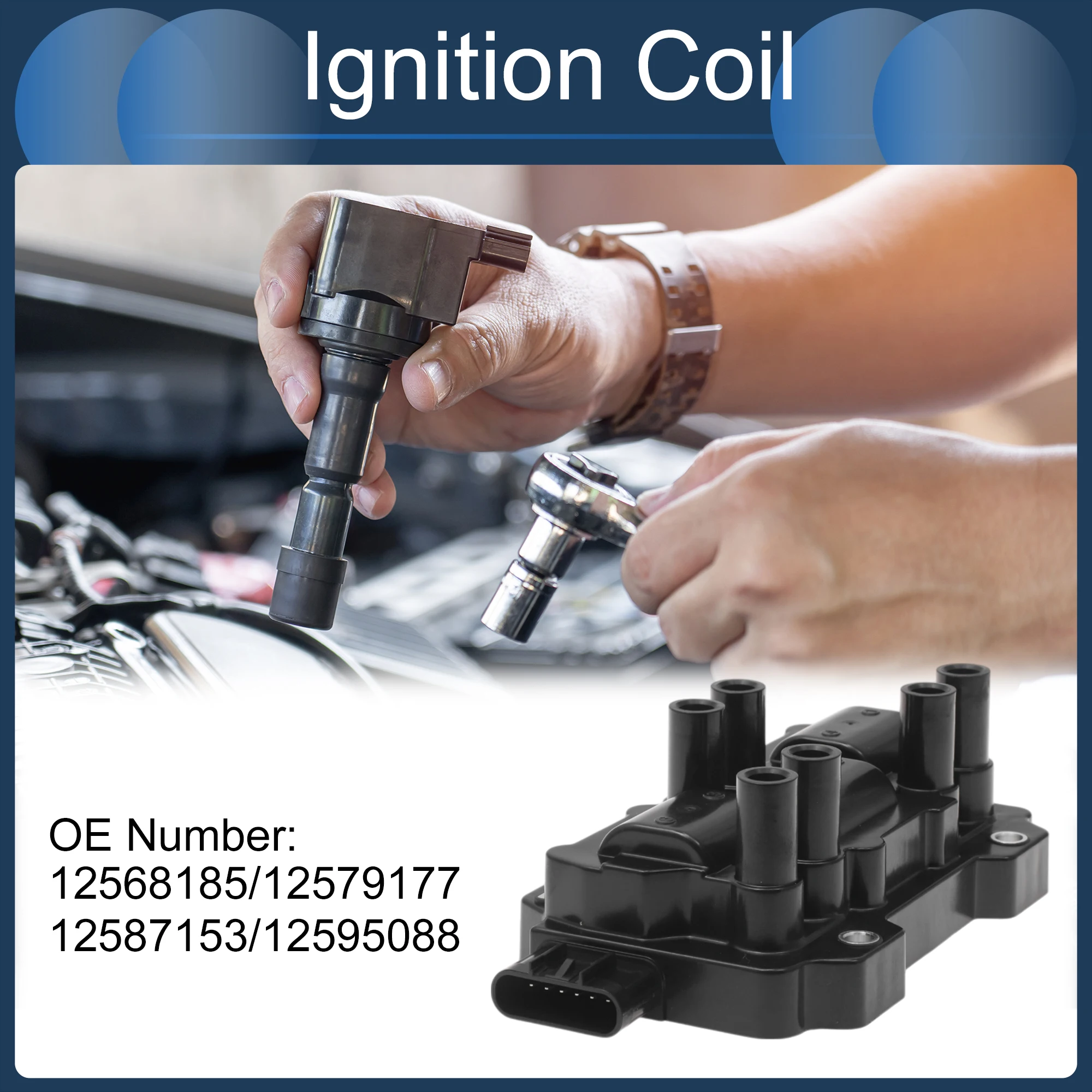 UXCELL Ignition Coil Ignition Coil Pack No.12568185/12579177/12587153 for Buick Lucerne
UXCELL Ignition Coil Ignition Coil Pack No.12568185/12579177/12587153 for Buick Lucerne