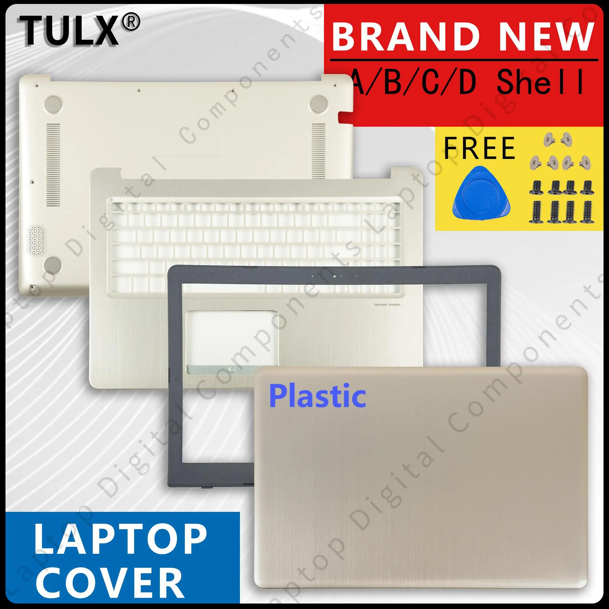 New Laptop Case Plastic LCD Back Cover For Asus N580 N580V/G N580VD X580V X580VE/VD NX580 Front Bezel Hinges Cover Palmrest
New Laptop Case Plastic LCD Back Cover For Asus N580 N580V/G N580VD X580V X580VE/VD NX580 Front Bezel Hinges Cover Palmrest