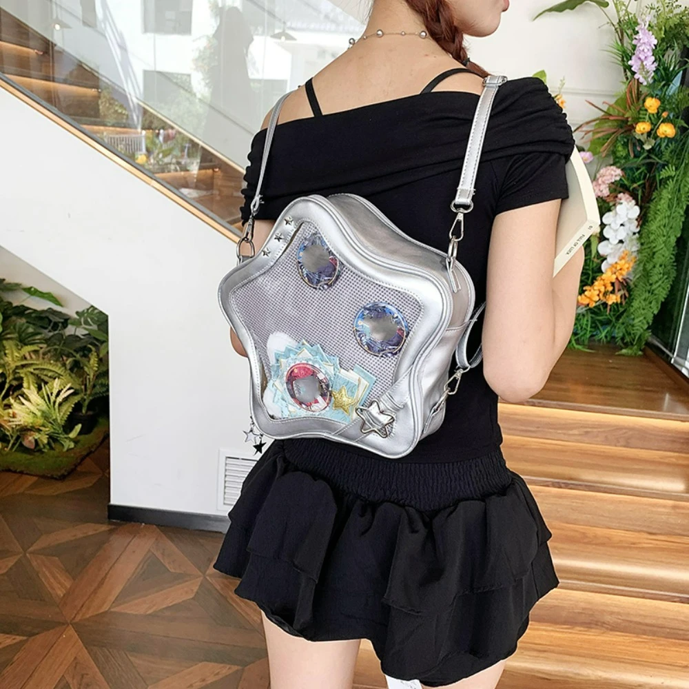 New Fashionable Star Shaped Ulzzang Backpack Large Capacity Fashionable Backpack ItaBag Niche Design Girl Cute Kawaii Ita Bag
New Fashionable Star Shaped Ulzzang Backpack Large Capacity Fashionable Backpack ItaBag Niche Design Girl Cute Kawaii Ita Bag