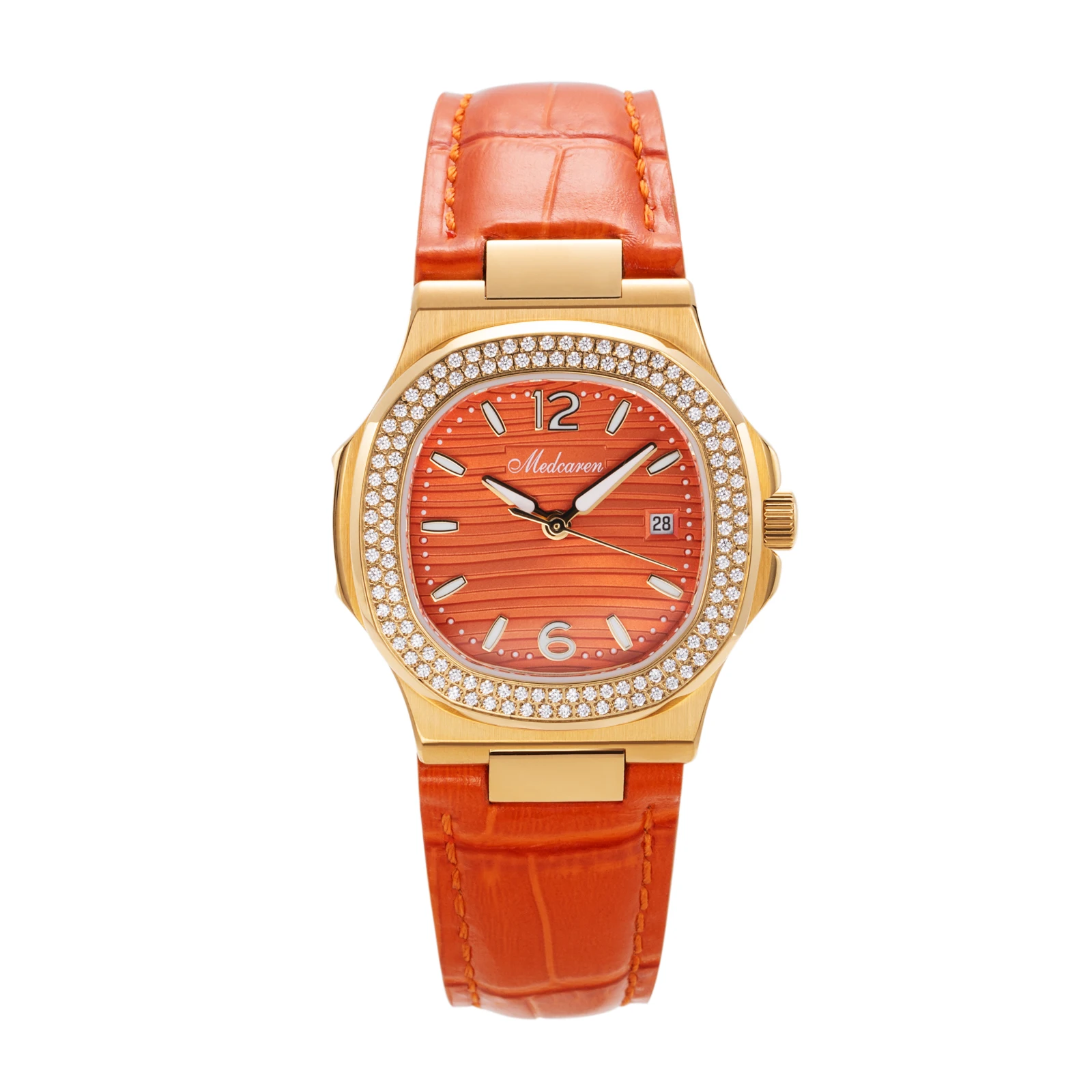 New Luxury Women' s Quartz Wristwatches 30.5mm 24K Gold Plated Fashion Ladies Calendar Watch Premium Leather Strap Waterproof
New Luxury Women' s Quartz Wristwatches 30.5mm 24K Gold Plated Fashion Ladies Calendar Watch Premium Leather Strap Waterproof