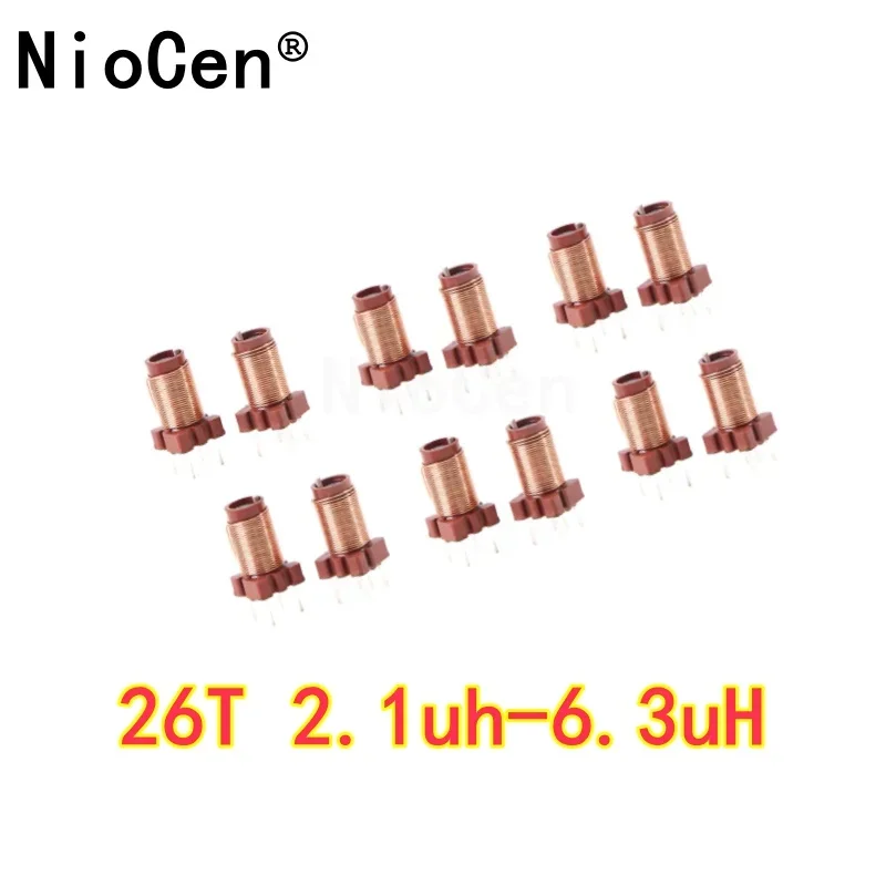 10 шт. 26T 2.1uh-6.3uH Регулируемый высокочастотный индуктор с ферритовым сердечником
10 шт. 26T 2.1uh-6.3uH Регулируемый высокочастотный индуктор с ферритовым сердечником