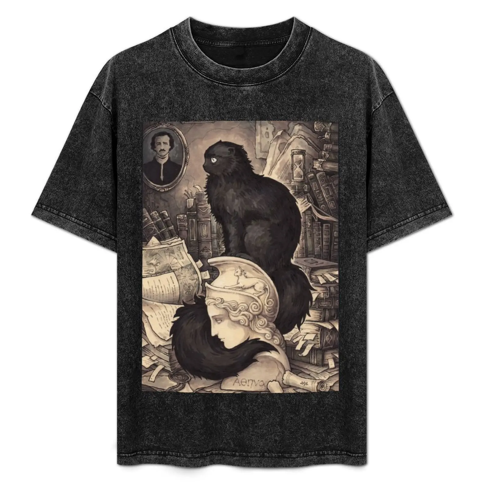 Cat named Edgar Poe T-Shirt Urban Casual Loose Fit Tee
Cat named Edgar Poe T-Shirt Urban Casual Loose Fit Tee