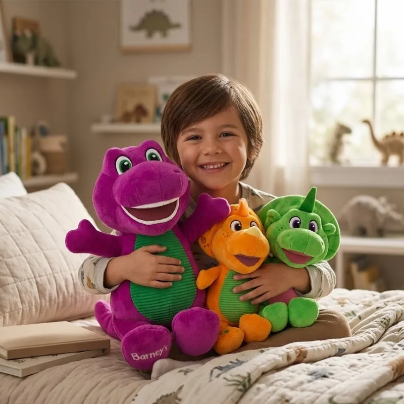 Barney's World Plush Toy Purple Dinosaur Stuffed Animal Cartoon Animation Character Doll Plushie For Kids Birthday Gift
Barney's World Plush Toy Purple Dinosaur Stuffed Animal Cartoon Animation Character Doll Plushie For Kids Birthday Gift