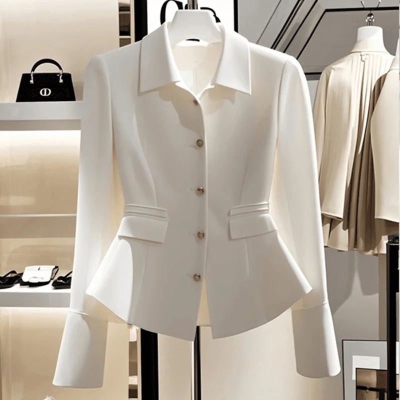 Облегающий воротник с одним пуговиком, модный женский костюм Ele, осенне-зимний Jaet Sli, модная верхняя одежда
Облегающий воротник с одним пуговиком, модный женский костюм Ele, осенне-зимний Jaet Sli, модная верхняя одежда