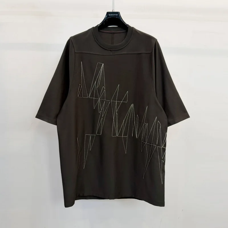 Dark High Street Embroidery Oversized Loose Tee Men Women Fashion T-shirts Men's Clothing Women's Clothes
Dark High Street Embroidery Oversized Loose Tee Men Women Fashion T-shirts Men's Clothing Women's Clothes