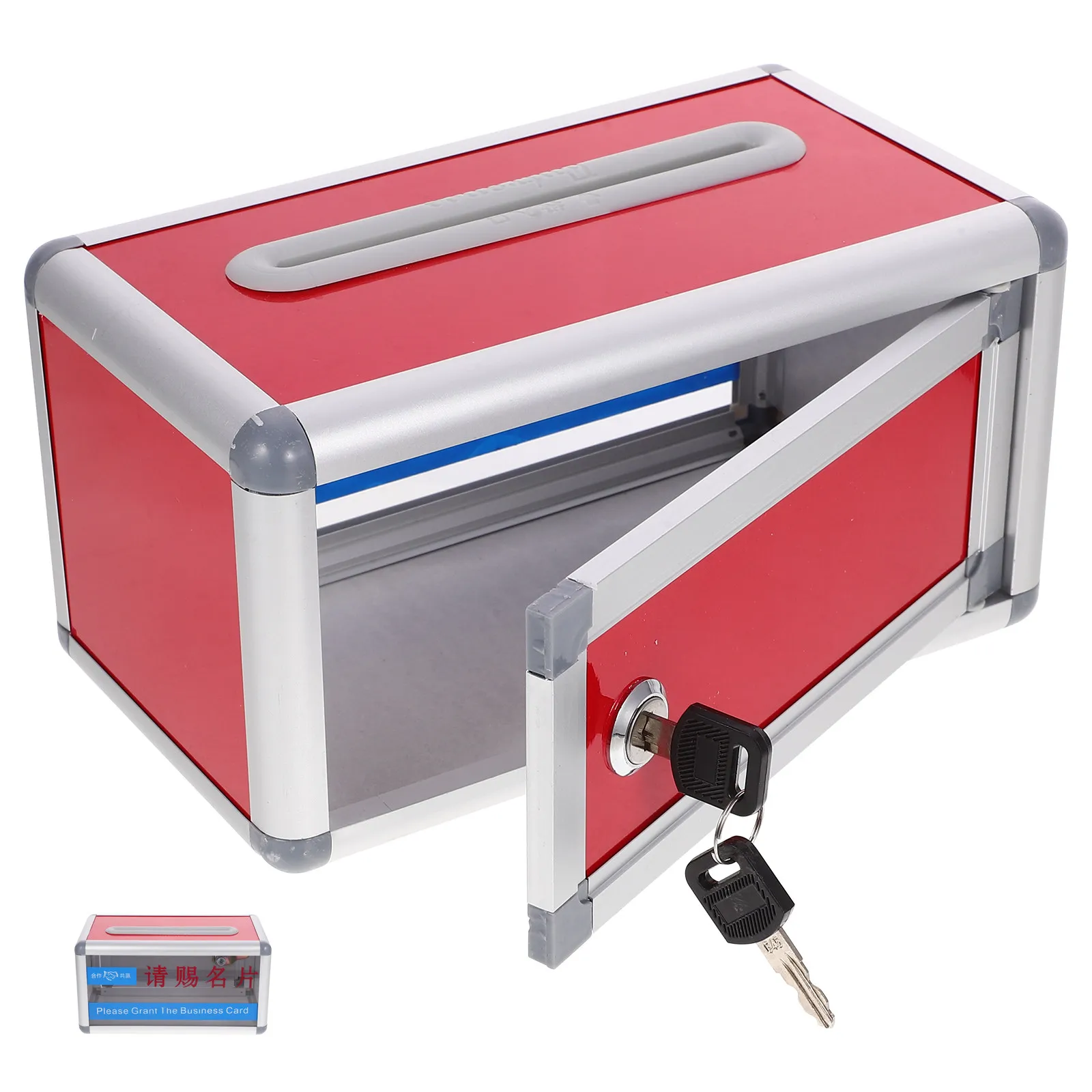 Business Card Box Aluminum Alloy Lock Name Card Holder Multi-Function Office Cards Organizer Portable Sturdy Business Supplies
Business Card Box Aluminum Alloy Lock Name Card Holder Multi-Function Office Cards Organizer Portable Sturdy Business Supplies