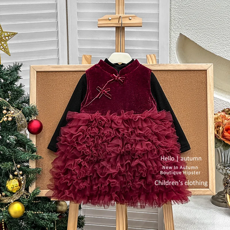 In-stock Instant Dispatch Girls' Dress2025Baby Girl Fleece-Lined Christmas New Year Dress Princess Gown
In-stock Instant Dispatch Girls' Dress2025Baby Girl Fleece-Lined Christmas New Year Dress Princess Gown
