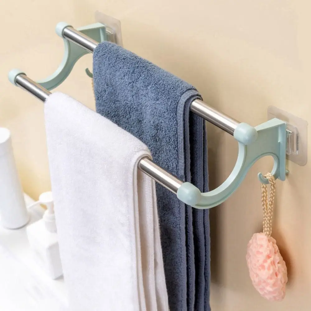 Stainless Steel Double Rod Towel Bar Punch-free Traceless Towel Rack Wall Mounted Space Saving Towel Storage Shelf Kitchen
Stainless Steel Double Rod Towel Bar Punch-free Traceless Towel Rack Wall Mounted Space Saving Towel Storage Shelf Kitchen