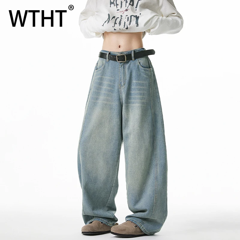 WTHT Fashion 2026 Spring Men's Wash Do Old Loose Denim Pants Vintage American Style Wide Leg Casual Jeans Male 2A2691
WTHT Fashion 2026 Spring Men's Wash Do Old Loose Denim Pants Vintage American Style Wide Leg Casual Jeans Male 2A2691