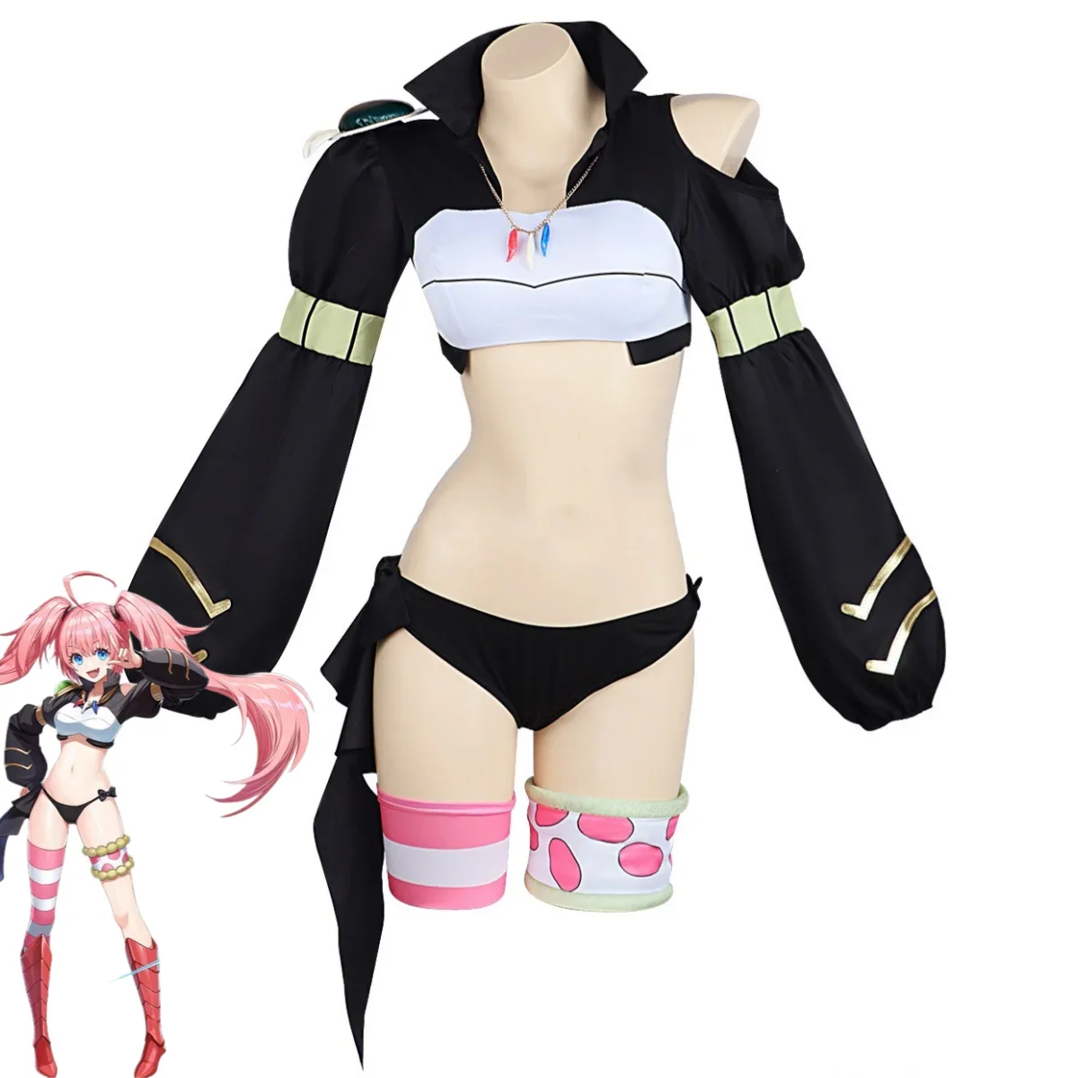 2025 сексуальный кавайный костюм для вечеринки, аниме That Time I Got Reincarnated As A Slime Milim Nava, костюм для косплея, короткое черное пальто, парик для женщин
2025 сексуальный кавайный костюм для вечеринки, аниме That Time I Got Reincarnated As A Slime Milim Nava, костюм для косплея, короткое черное пальто, парик для женщин