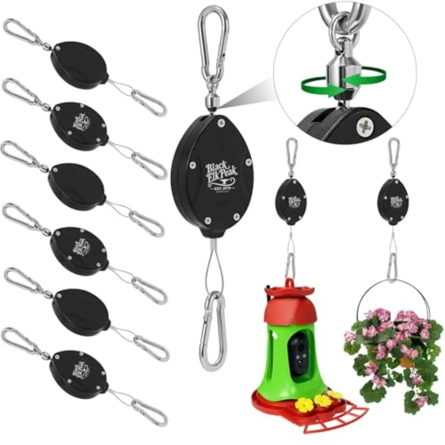 Plant Pulleys for Hanging Plants Heavy Duty Retractable Hangers 304 Stainless Steel Rope Auto Plant Holder Adjustable Climbing
Plant Pulleys for Hanging Plants Heavy Duty Retractable Hangers 304 Stainless Steel Rope Auto Plant Holder Adjustable Climbing
