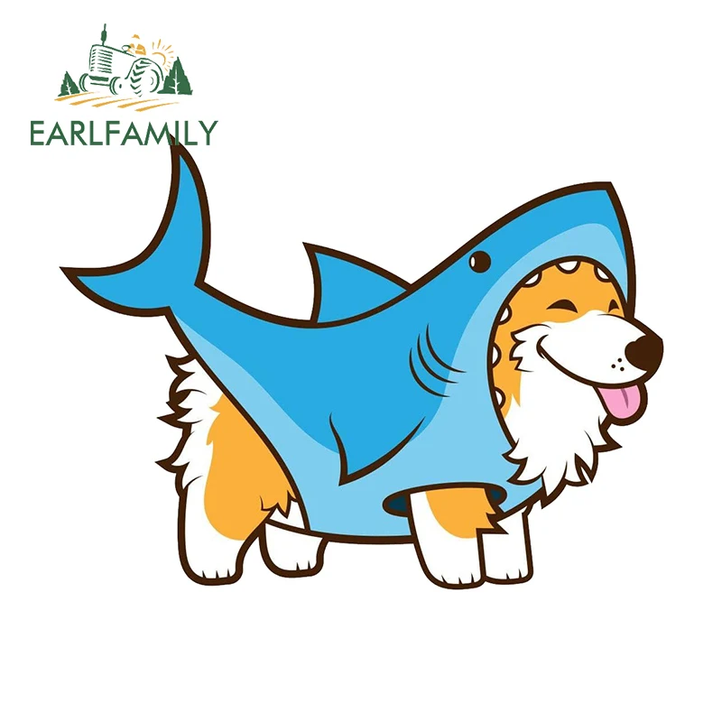 EARLFAMILY 13 см x 9,8 см для Corgi In A Shark Suit, автомобильная наклейка, кондиционер, ярлык для автомобиля, украшение
EARLFAMILY 13 см x 9,8 см для Corgi In A Shark Suit, автомобильная наклейка, кондиционер, ярлык для автомобиля, украшение