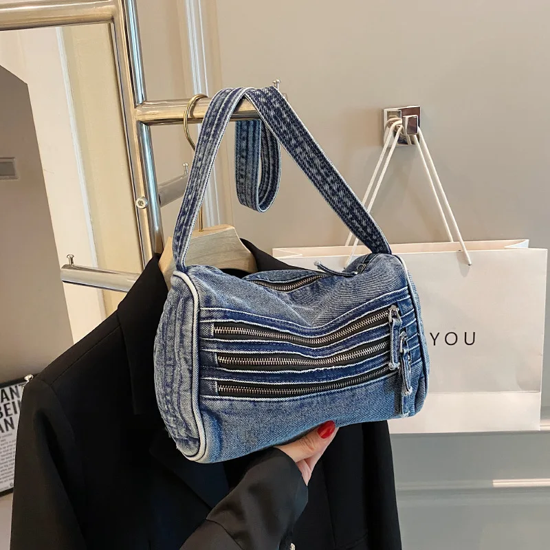 Denim Boston Shoulder Crossbody Bags for Women Handbags and Purses New Vintage Ladies Messenger Bags High Qulaity
Denim Boston Shoulder Crossbody Bags for Women Handbags and Purses New Vintage Ladies Messenger Bags High Qulaity