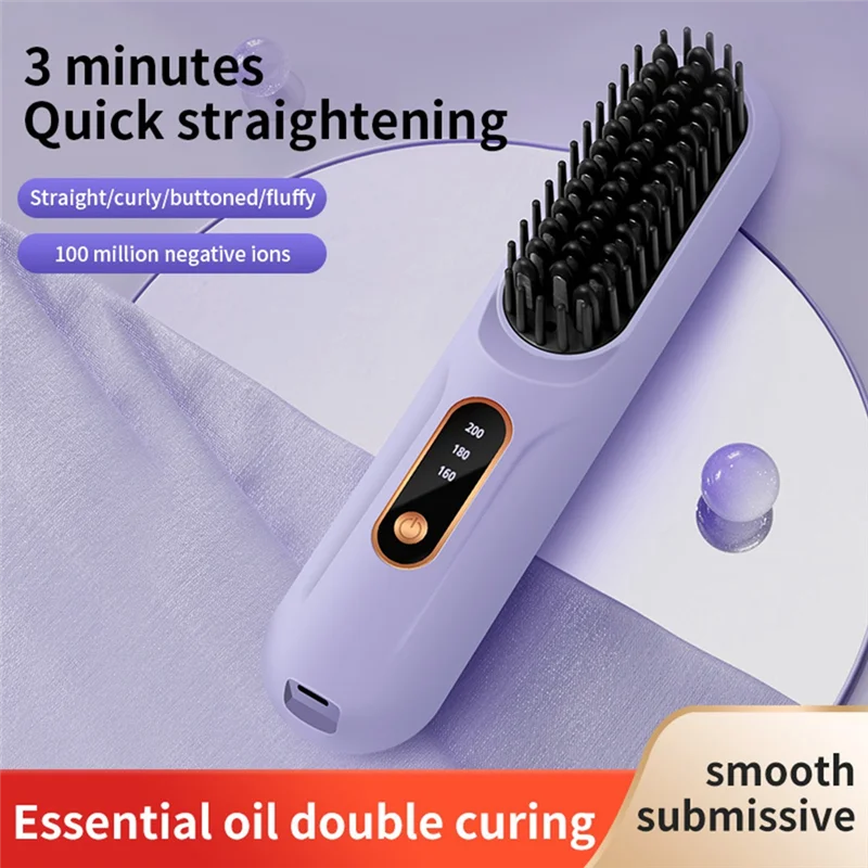 Efficient-Rechargeable Straightening Brush Electric Heating Straight USB Wireless Portable
Efficient-Rechargeable Straightening Brush Electric Heating Straight USB Wireless Portable