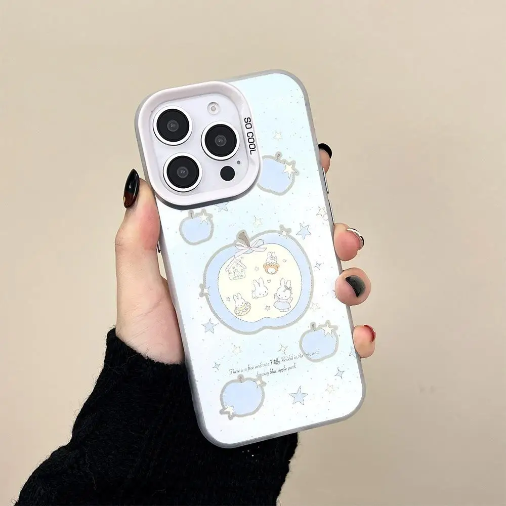 Силиконовый чехол для телефона Miffy Rabbit с милым яблоком, подходит для Iphone 16 15 14 13 12 серии Pro max, противоударные чехлы для телефонов
Силиконовый чехол для телефона Miffy Rabbit с милым яблоком, подходит для Iphone 16 15 14 13 12 серии Pro max, противоударные чехлы для телефонов