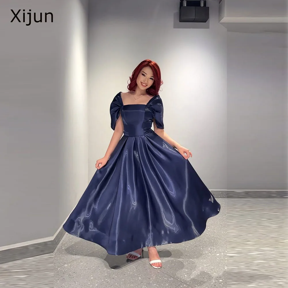 Xijun Modern Blue Long Evening Dresses Off The Shoulder A-Line Prom Dresses Formal Ankle Length Birthday Party Gowns Customized
Xijun Modern Blue Long Evening Dresses Off The Shoulder A-Line Prom Dresses Formal Ankle Length Birthday Party Gowns Customized