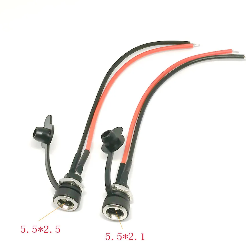 DC-022B Corded DC Power Socket Female Head and Base 5.5 * 2.1 2.5 DC Power Connection Cable 
DC-022B Corded DC Power Socket Female Head and Base 5.5 * 2.1 2.5 DC Power Connection Cable