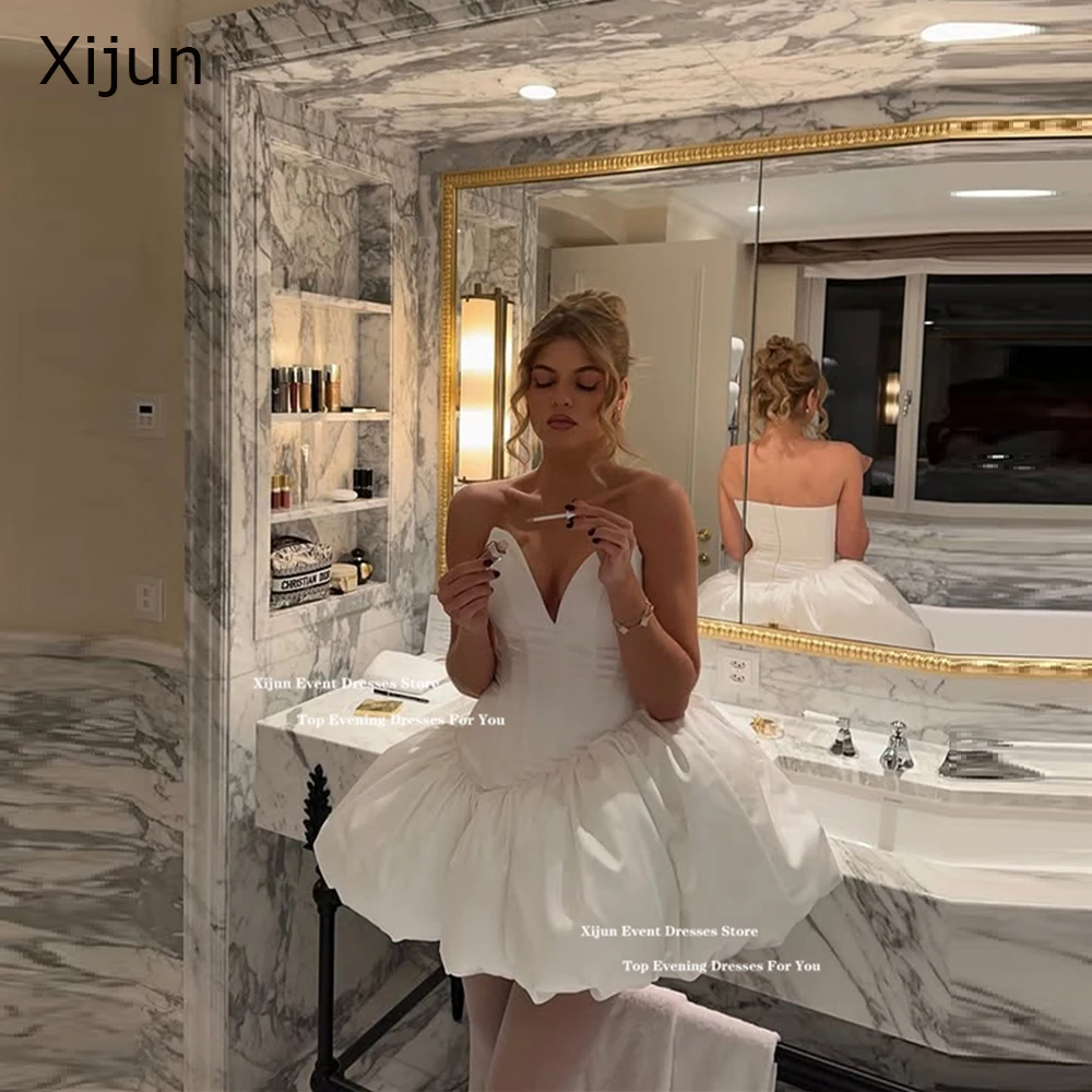 Xijun Ivory Modern Mini Evening Dresses Sweetheart Sleeveless Formal Short Prom Dresses Tutu A-Line Formal Occasion Prom Gowns
Xijun Ivory Modern Mini Evening Dresses Sweetheart Sleeveless Formal Short Prom Dresses Tutu A-Line Formal Occasion Prom Gowns
