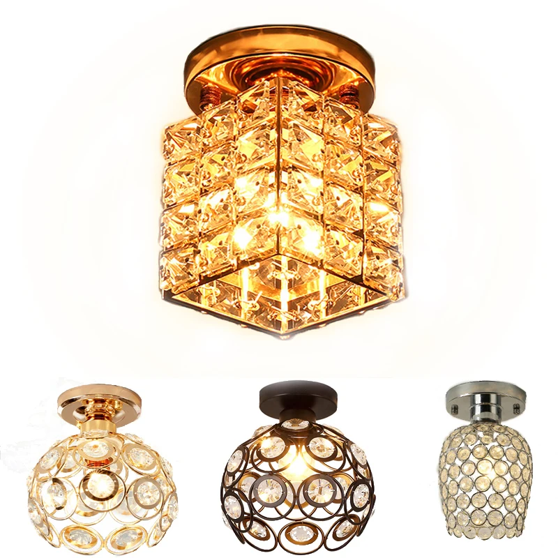 Led Ceiling Lights Crystal Lampshade Gold/Silver Plafonnier Living Room Bedroom Modern Round Square Decorative Lamp E27
Led Ceiling Lights Crystal Lampshade Gold/Silver Plafonnier Living Room Bedroom Modern Round Square Decorative Lamp E27