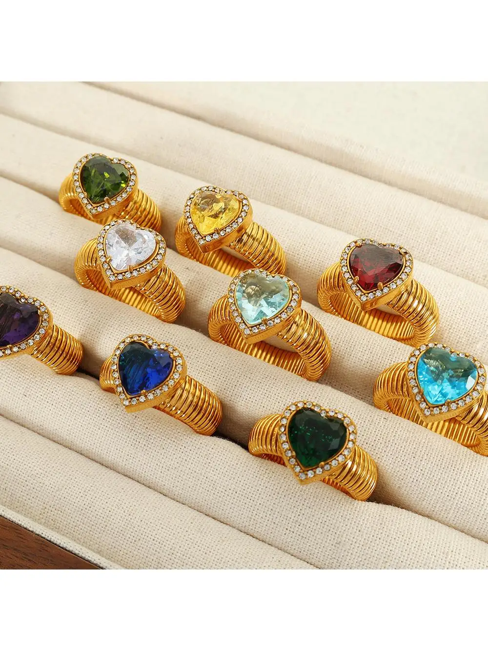 Heart Ring Sli Oversized Faionable Titanium Steel Women's Ring Versatile Accory Ele mat Design
Heart Ring Sli Oversized Faionable Titanium Steel Women's Ring Versatile Accory Ele mat Design