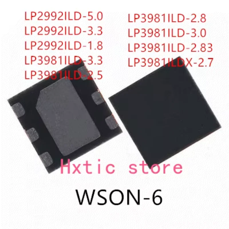 10PCS LP2992ILD-5.0 LP2992ILD-3.3 LP2992ILD-1.8 LP3981ILD-3.3 LP3981ILD-2.5 LP3981ILD-2.8 LP3981ILD-3.0 LP3981ILD-2.83 LP3981ILD
10PCS LP2992ILD-5.0 LP2992ILD-3.3 LP2992ILD-1.8 LP3981ILD-3.3 LP3981ILD-2.5 LP3981ILD-2.8 LP3981ILD-3.0 LP3981ILD-2.83 LP3981ILD
