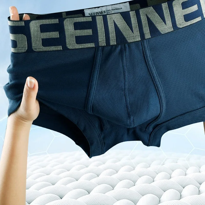 Mens Seeineer Underwear Cotton Boxer Shorts U Convex Breathable Soft Mid Rise Anti Ride Up Lightweight Ropa Interior Comoda
Mens Seeineer Underwear Cotton Boxer Shorts U Convex Breathable Soft Mid Rise Anti Ride Up Lightweight Ropa Interior Comoda