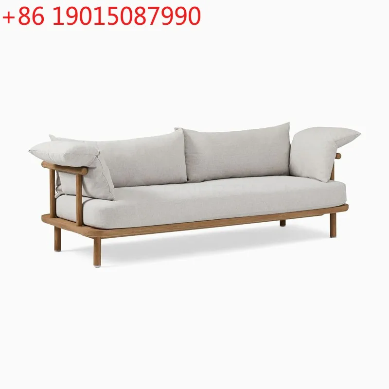 Living room solid wood sofa combination model room double triple fabric sofa
Living room solid wood sofa combination model room double triple fabric sofa