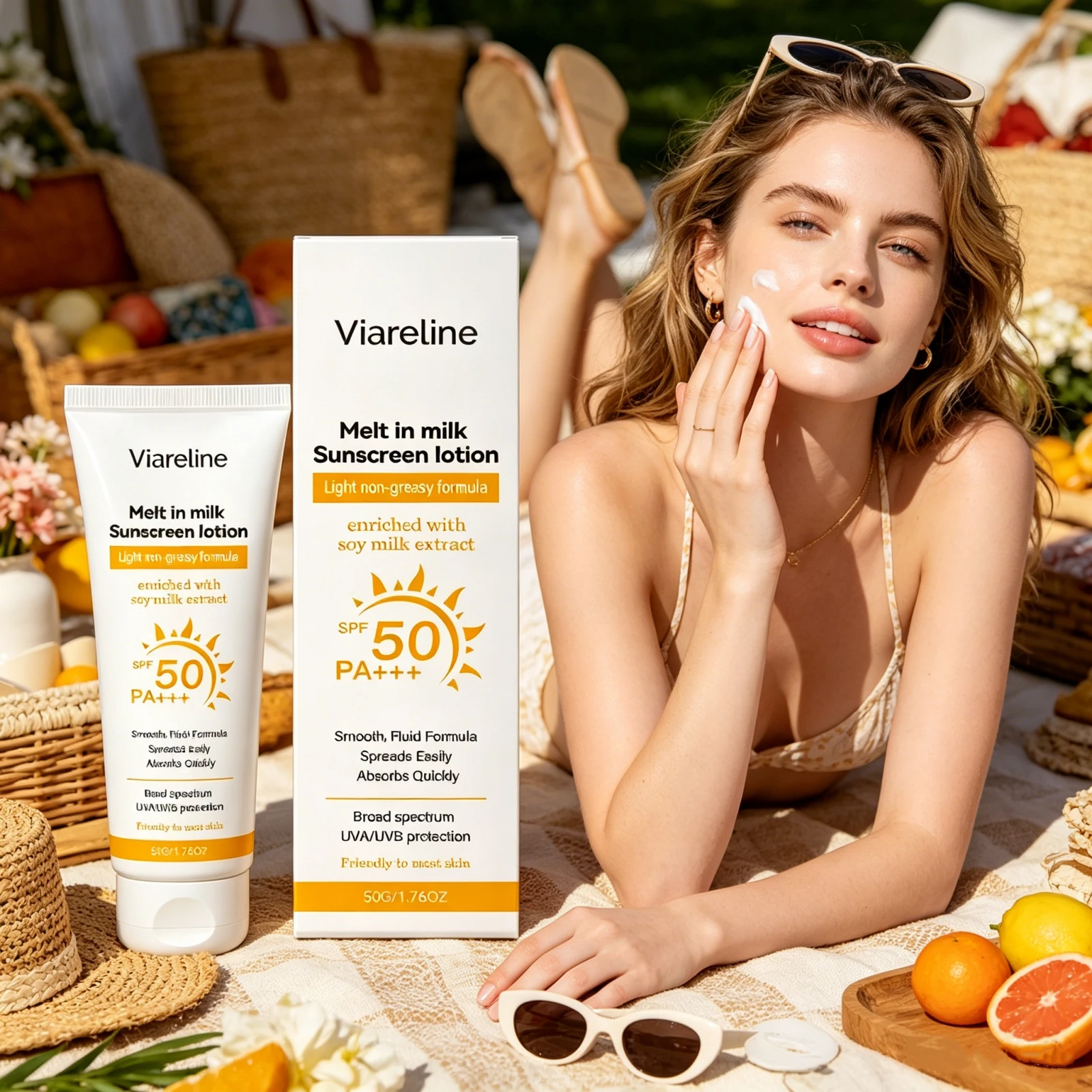 Refreshing Hydrating Sunscreen SPF High Protection UV Ray Blocking Quick Absorb Lightweight Breathable No Sticky Face Sun Lotion
Refreshing Hydrating Sunscreen SPF High Protection UV Ray Blocking Quick Absorb Lightweight Breathable No Sticky Face Sun Lotion