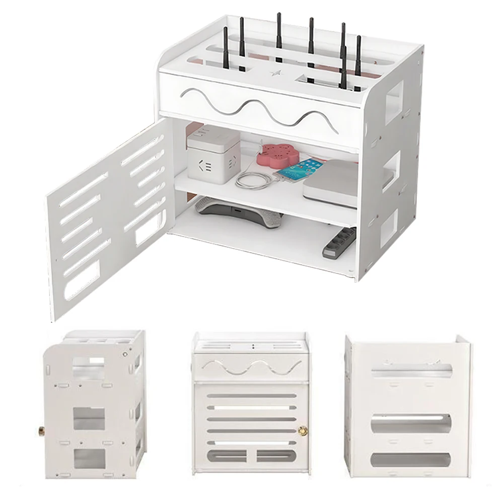 Wireless Router Rack Wall Decoration Wall-Mounted WiFi Storage Box Cable Management Hider Rack For Hiding Router
Wireless Router Rack Wall Decoration Wall-Mounted WiFi Storage Box Cable Management Hider Rack For Hiding Router
