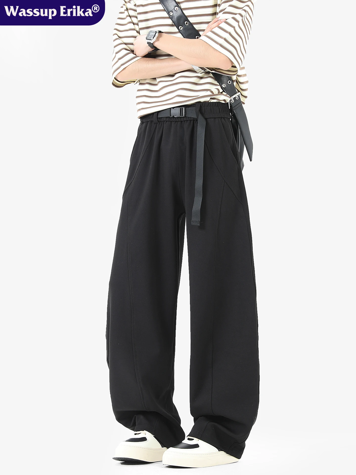 Wassup Erika American High Street Мужские повседневные брюки Свободные прямые спортивные длинные брюки Faionable Urban Sle Лето
Wassup Erika American High Street Мужские повседневные брюки Свободные прямые спортивные длинные брюки Faionable Urban Sle Лето